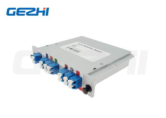 Fiber Optic Equipment 12CH MUX 1260-1620nm Fiber CWDM Cassette Module With LC UPC Adaptor