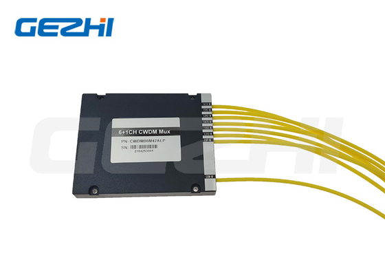 CWDM Wdm Module 6+1CH CWDM MUX FTTX ABS Single Fiber SC/APC LC/APC Connector