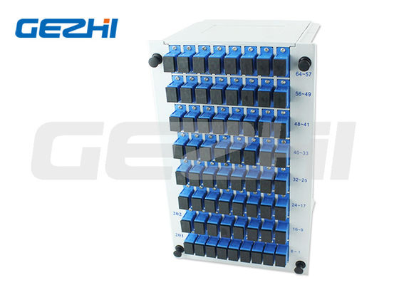 Cassette Type Plastic Insertion Module 1x64 PLC Splitter for Optical Signal Distribution