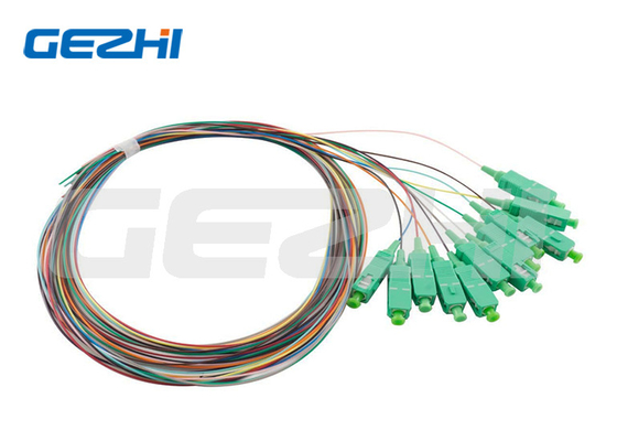 Optical Connector Type SC/APC Fiber Optic Pigtail 9/125 Fiber Patch Cord For Telecommunication