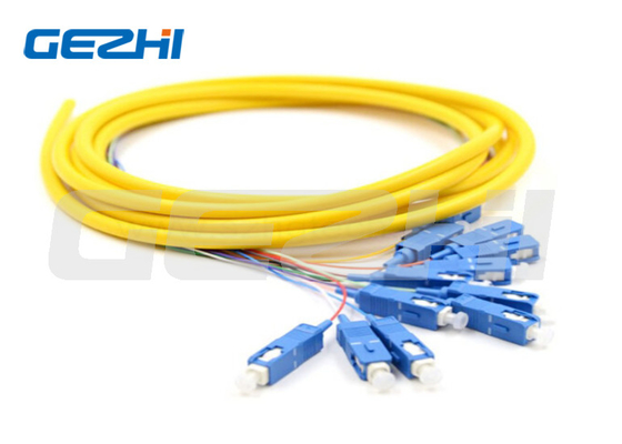OFNP Jacket 6Cores/12Cores SM SC Optical Fiber Pigtail Distribution Cable Multimode Fiber Optic Cable